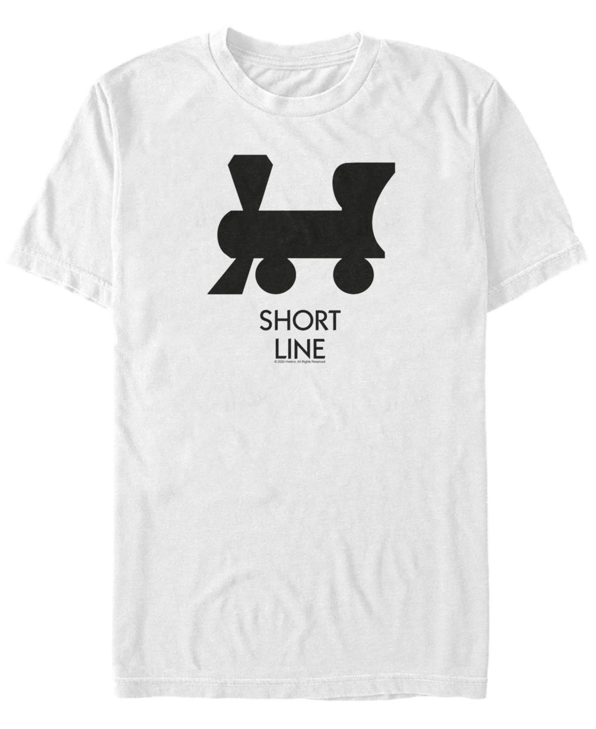 Monopoly Mens Short Line Graphic T-Shirt, White, X-Large Product Image