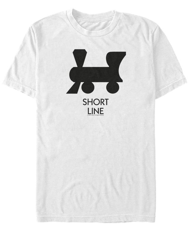 Monopoly Mens Short Line Graphic T-Shirt, White, X-Large Product Image