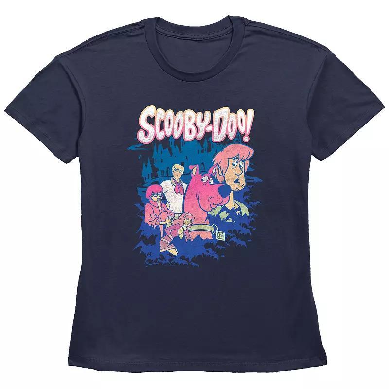 Juniors Scooby-Doo Group Poster Graphic Tee, Womens Blue Product Image