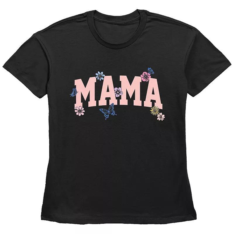 Womens Mama Flowers Basic Fit Graphic Tee Product Image