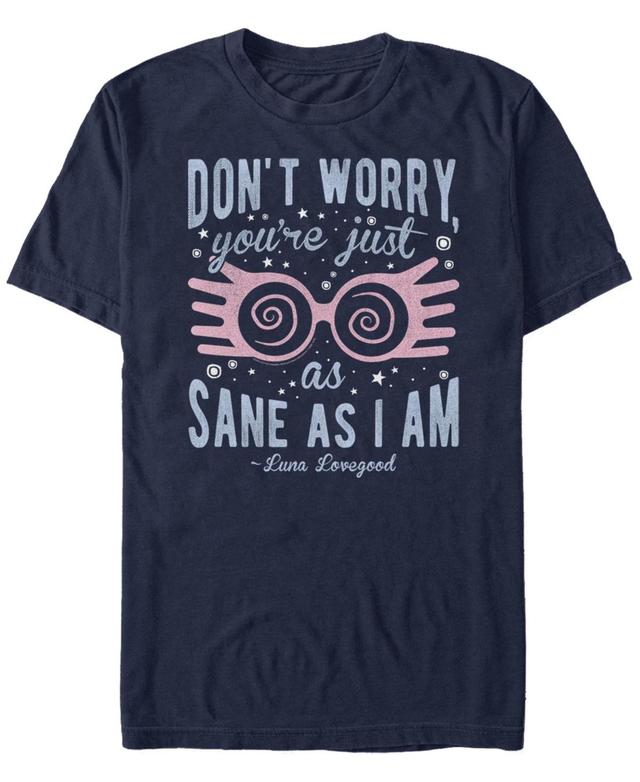 Mens Harry Potter Luna Youre Just As Sane As I Am Graphic Tee Blue Product Image