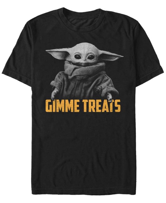 Fifth Sun Star Wars Mandalorian Gimmie Treats Mens Short Sleeve T-shirt Product Image