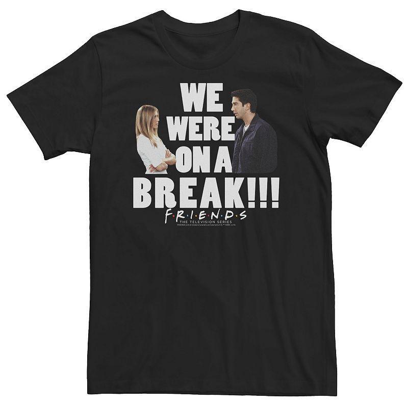 Big & Tall Friends Ross And Rachel We Were On A Break!!! Tee, Mens Product Image