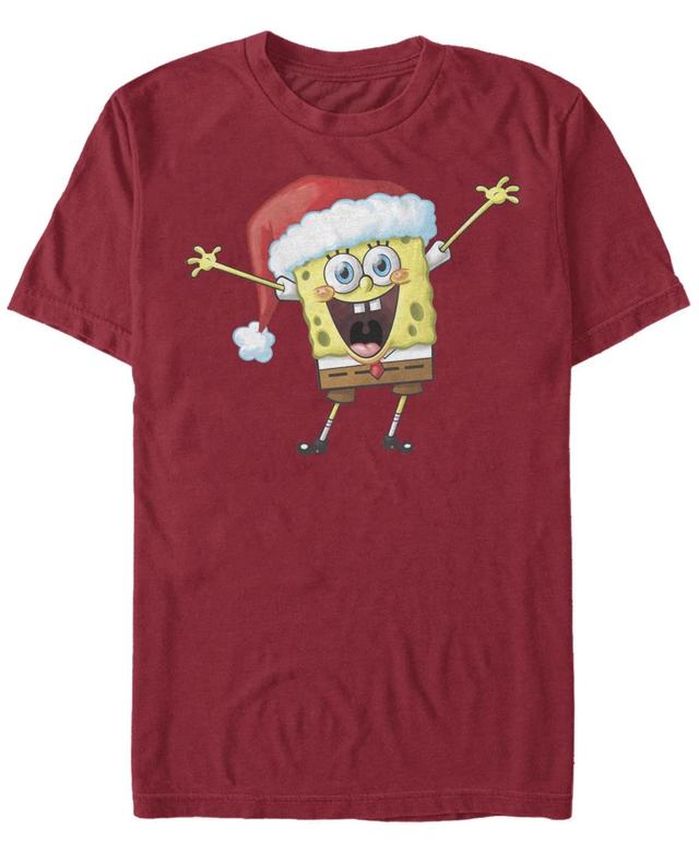 Mens SpongeBob SquarePants Happy Songe Short Sleeve T-shirt Product Image
