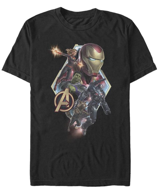 Mens Marvel Avengers Endgame Diamond Group Tee Black Product Image