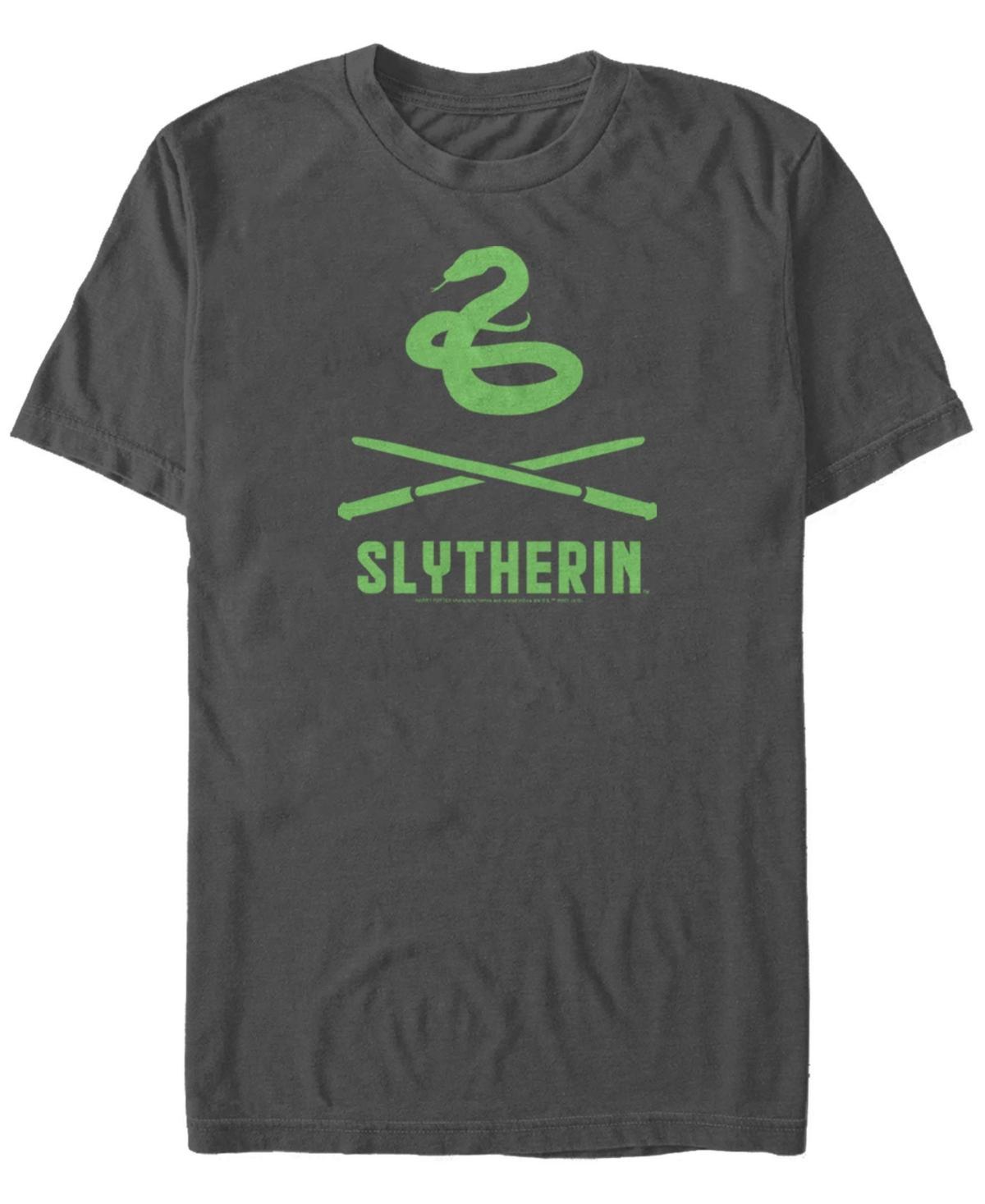 Fifth Sun Mens Slytherin Wands Short Sleeve Crew T-shirt Product Image