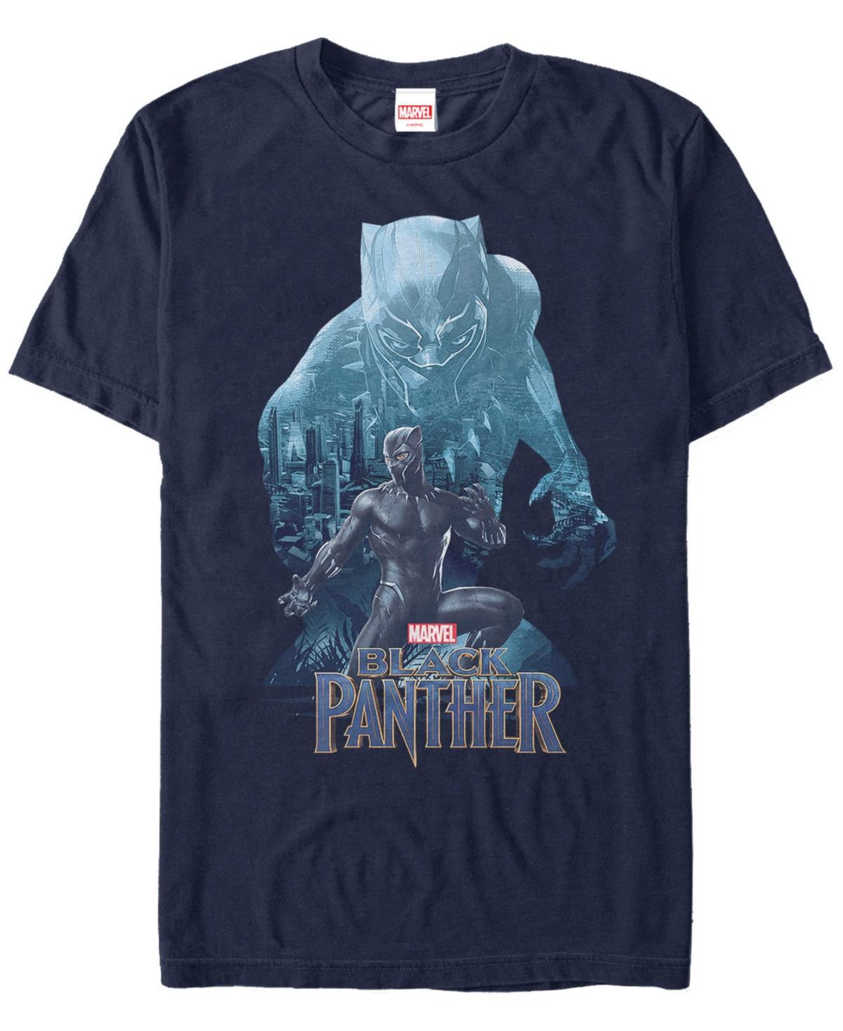 Mens Marvel Black Panther Blue Panther Graphic Tee Product Image