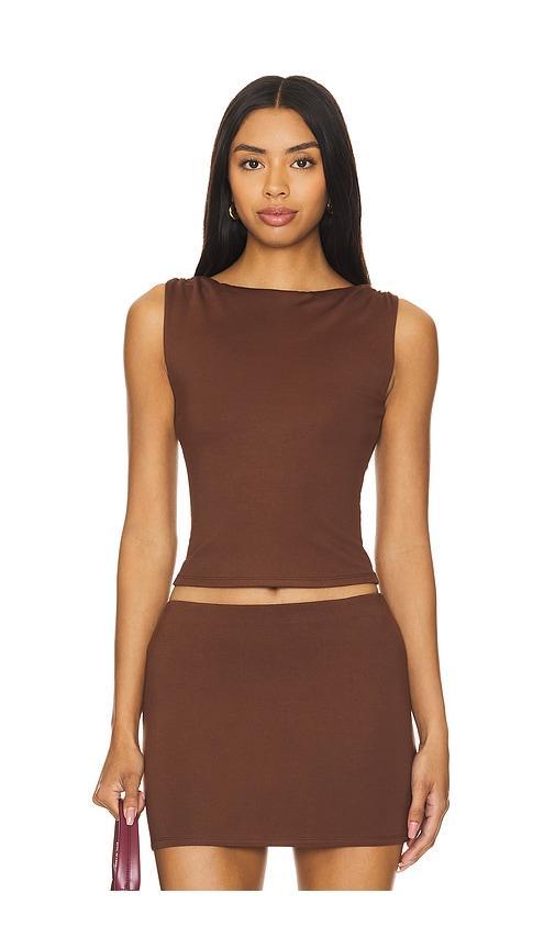 Lovers and Friends Lainey Top in Brown Product Image