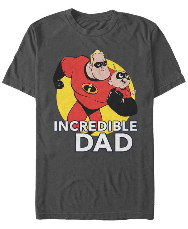 Disney / Pixars The Incredibles Mens 2 Best Father Tee Grey Product Image