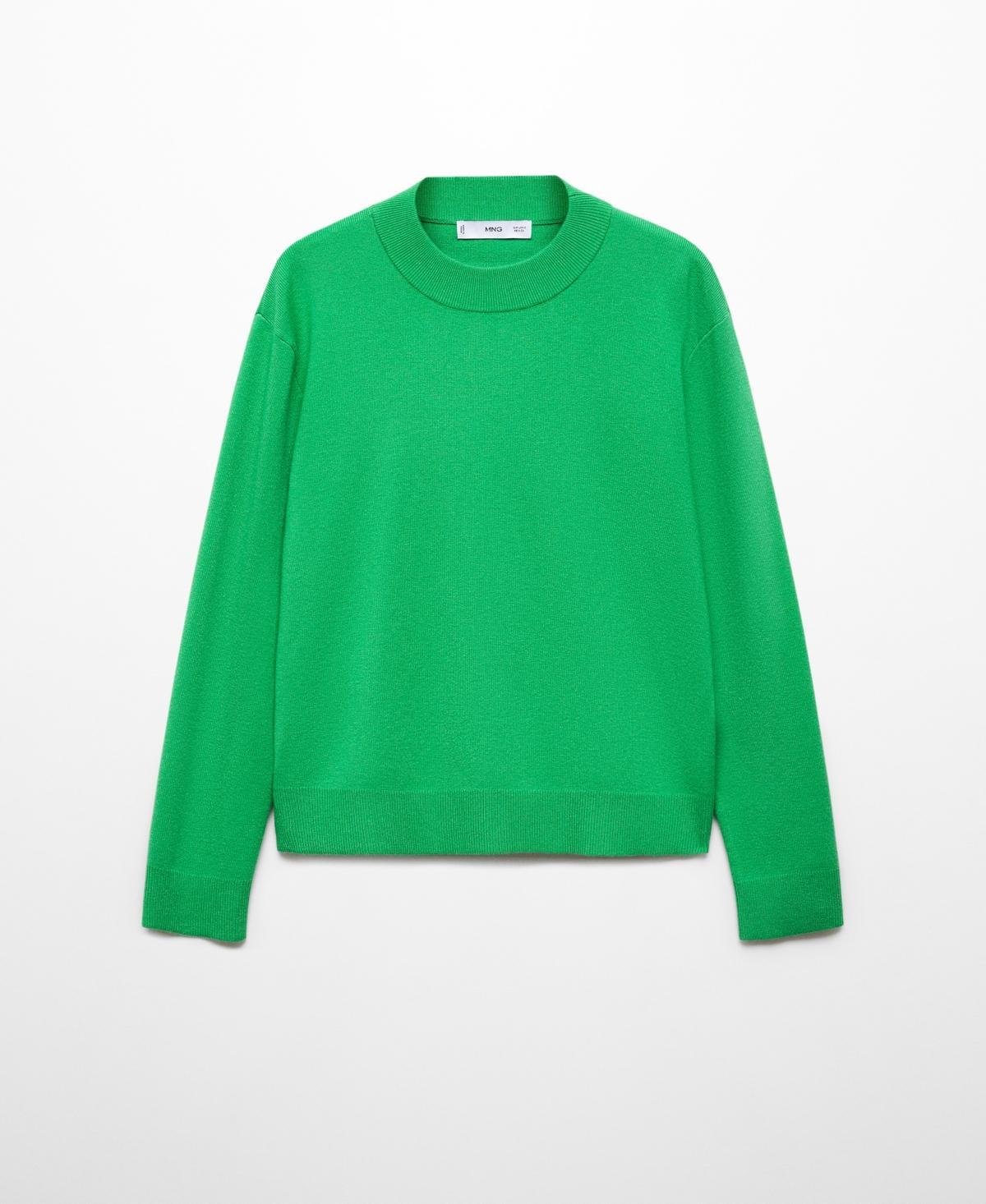 MANGO Rib Mock Neck Sweater Product Image