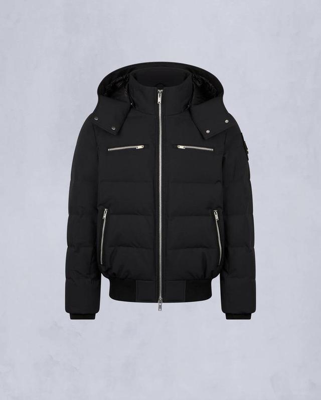 Moose Knuckles Mens Cloud Bomber in Black Product Image