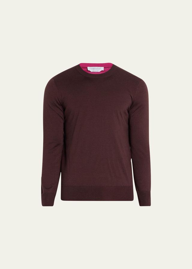 Mens Wells Cashmere-Silk Reversible Pullover Sweater Product Image