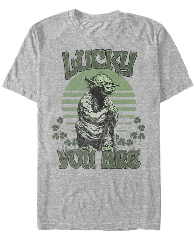 Star Wars® Men's Star Wars™ Lucky Is Yoda Graphic Short Sleeve T-Shirt, Small Product Image