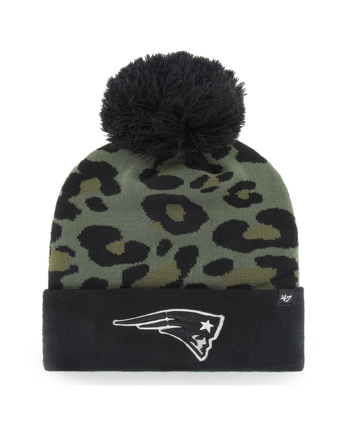 Womens 47 Brand Green New England Patriots Bagheera Cuffed Knit Hat With Pom - Green Product Image