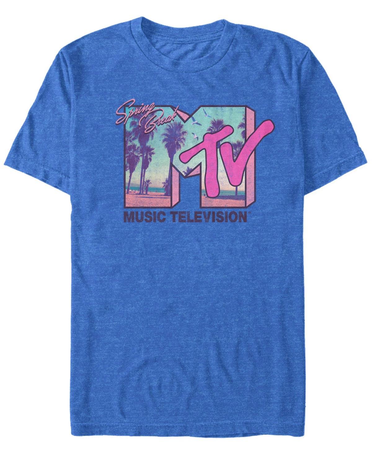 Mens MTV Beach Spring Break Logo Tee Blue Product Image