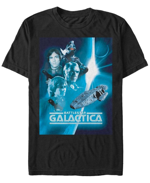 Mens Battlestar Galactica Blue Hue Classic Poster Tee Product Image