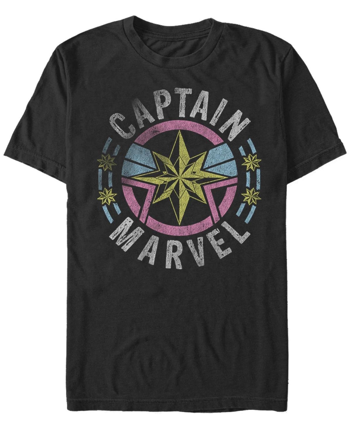 Fifth Sun Mens 90s Captain Marvel Short Sleeve Crew T-shirt Product Image