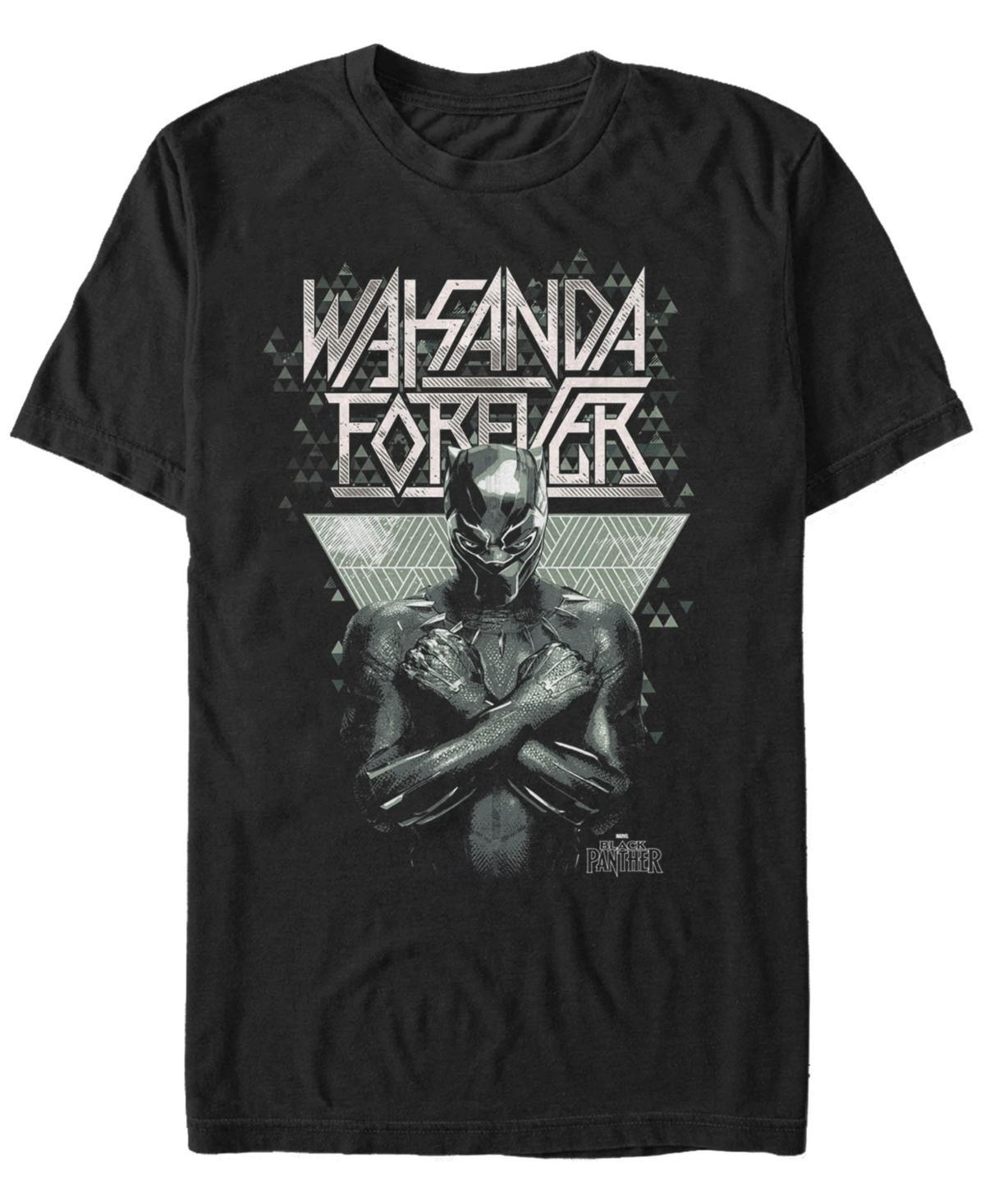 Mens Marvel Panther Wakanda Forever Pattern Graphic Tee Product Image