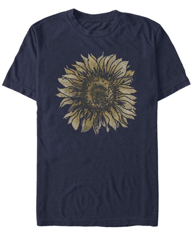 Mens Sunflower Distressed Sketch Tee Blue Product Image