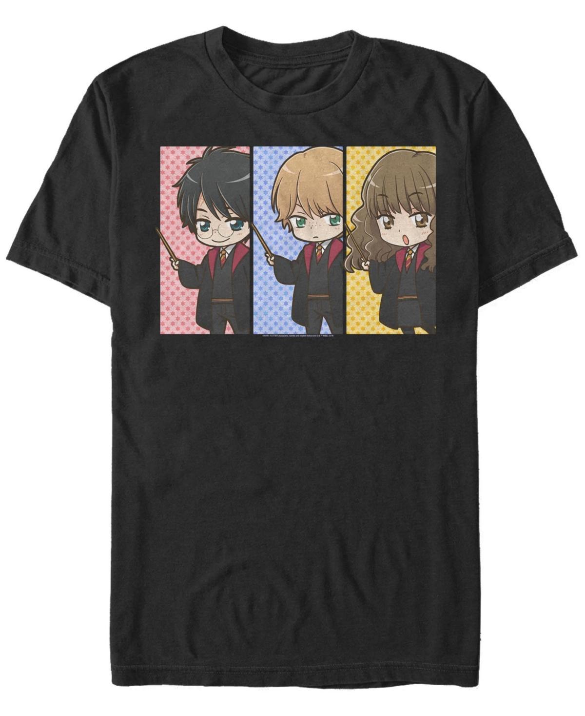 Mens Harry Potter Hermione Granger Ron Weasley Anime Panel Tee Product Image