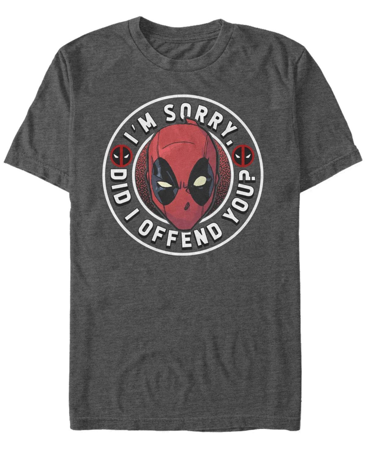 Mens Marvel Deadpool Did I Offend You Tee Grey Heather Product Image