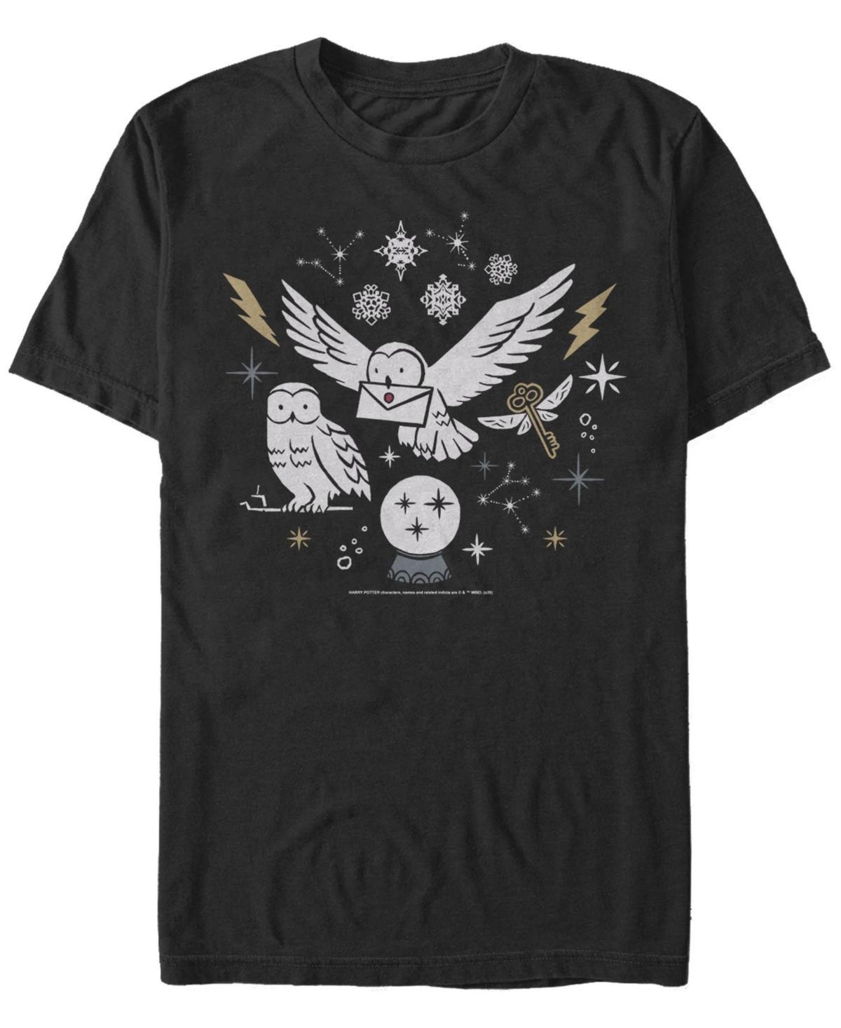 Fifth Sun Mens Wintery Owls Short Sleeve Crew T-shirt Product Image