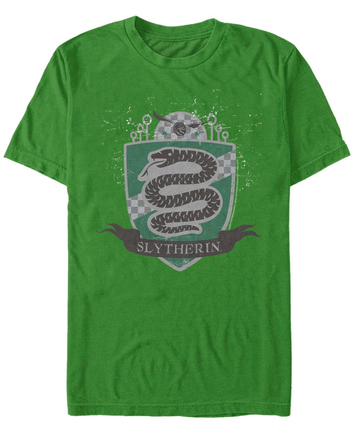 Mens Harry Potter Slytherin Quidditch Shield Tee Product Image