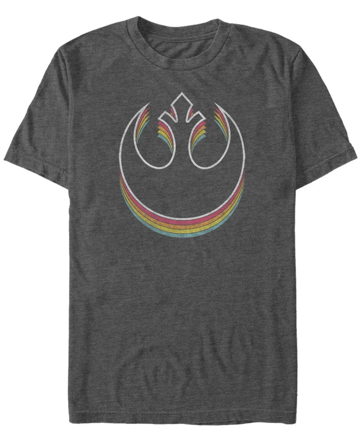 Mens Star Wars Rebel Symbol Rainbow Fade Graphic Tee Product Image