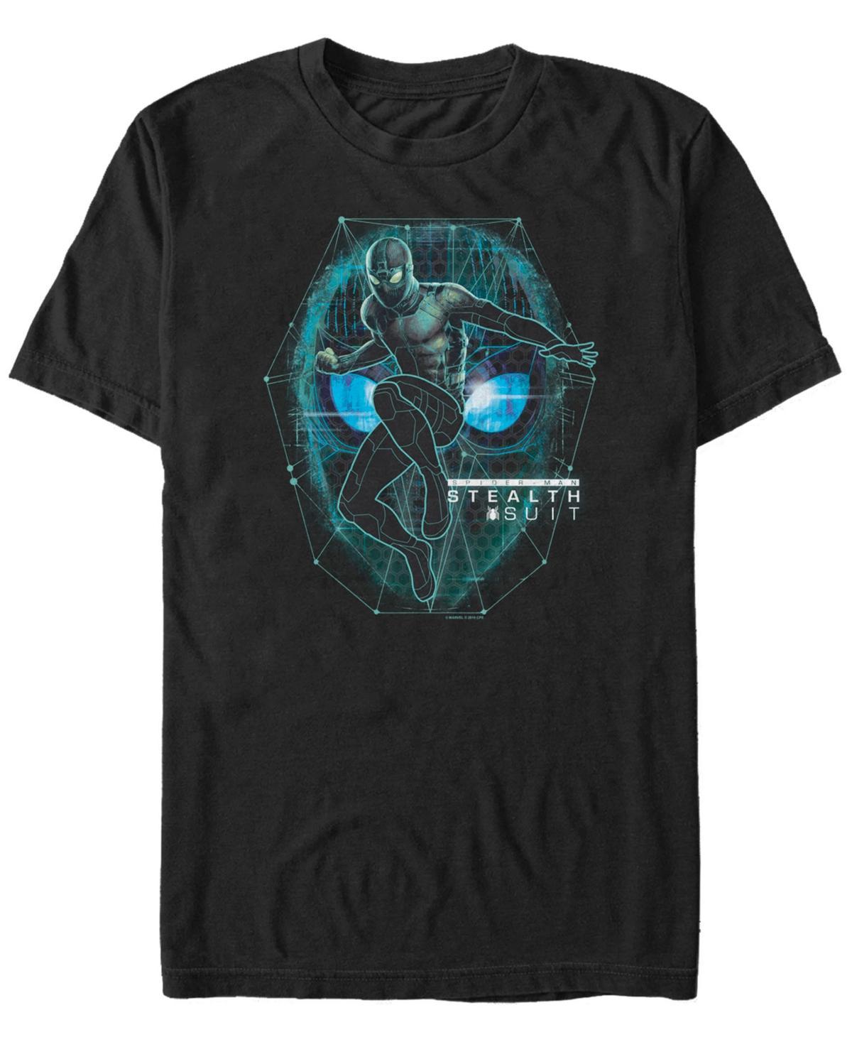 Mens Marvel Spider-Man Stealth Suit Jumping Darkness Tee Product Image