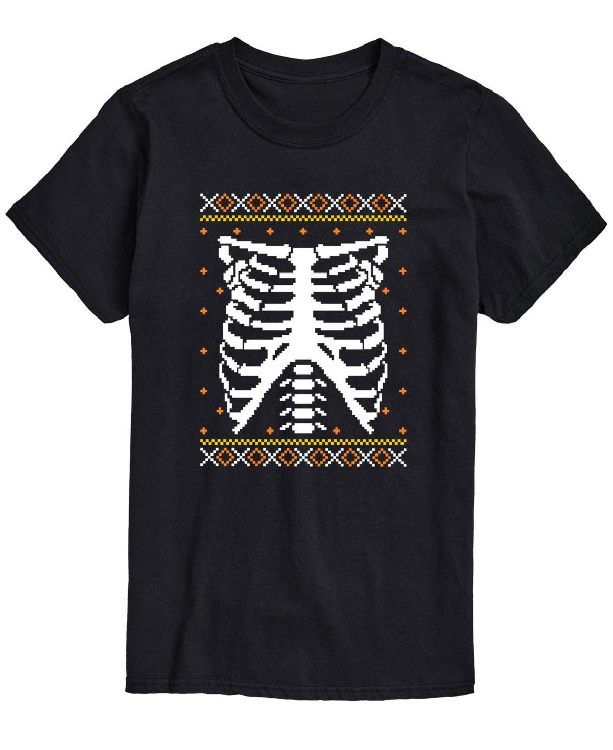 Mens Skeleton Chest Ugly Tee Black Product Image