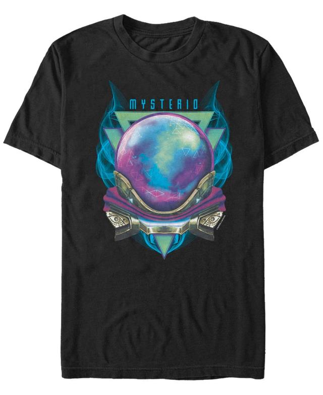 Marvel Mens Spider-Man Far From Home Mysterio Badge Bust Short Sleeve T-Shirt Product Image