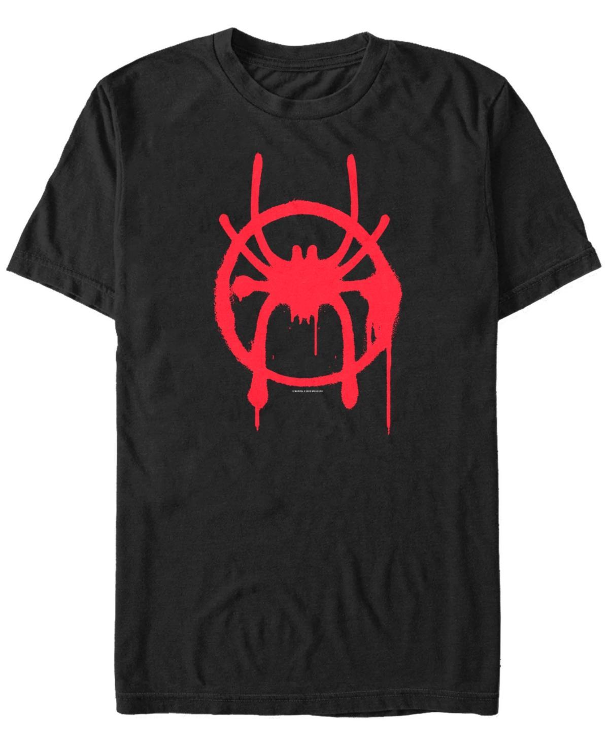 Marvel Mens Spider-Man Miles Morales Spider Logo Costume Short Sleeve T-Shirt Product Image