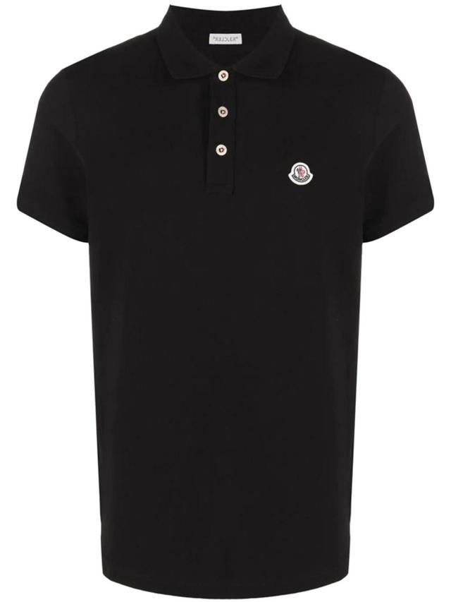 Logo-embroidered Polo Shirt In Medium Blue Product Image