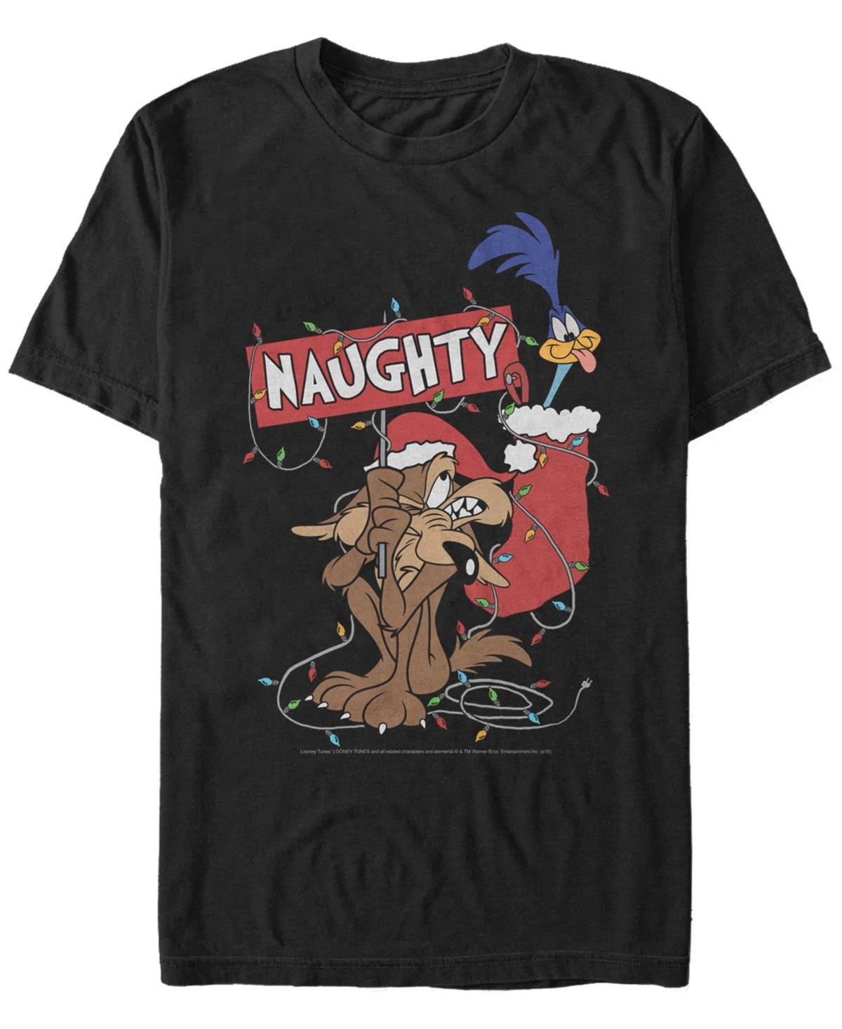 Mens Looney Tunes Christmas Wile E. Coyote & Road Runner Naughty Product Image