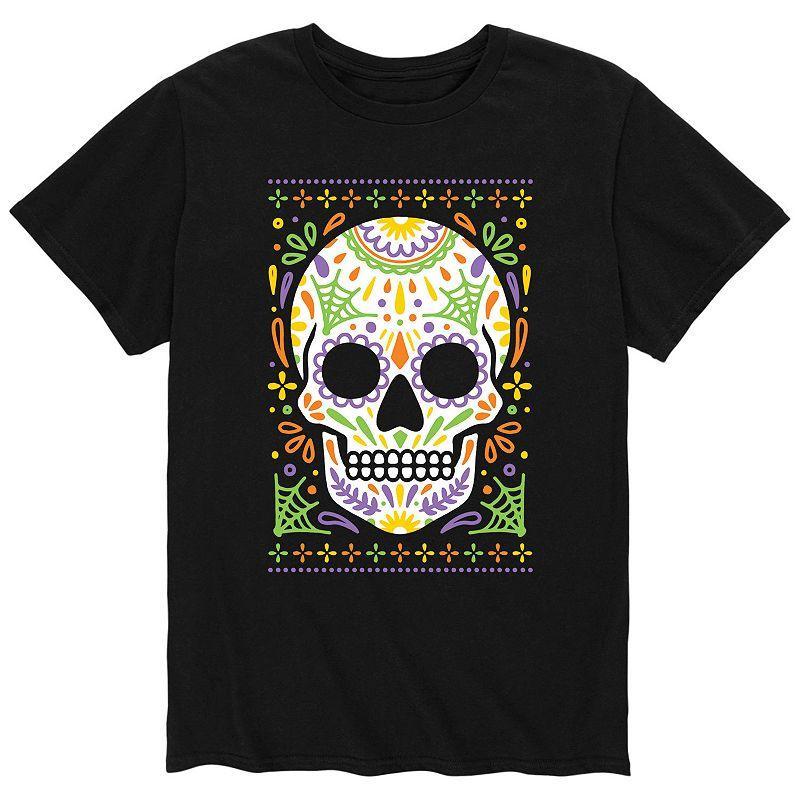 Mens Sugar Skull Ugly Sweater Tee Product Image