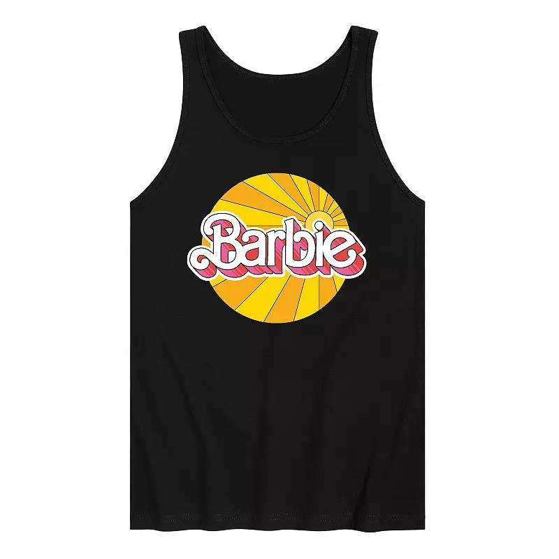 Mens Barbie Sunburst Logo Tank Top Black Product Image