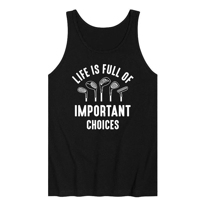 Mens Life Is Full Of Important Choices Tank Top Product Image