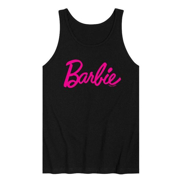 Mens Barbie Pride Classic Logo Tank Top Black Product Image