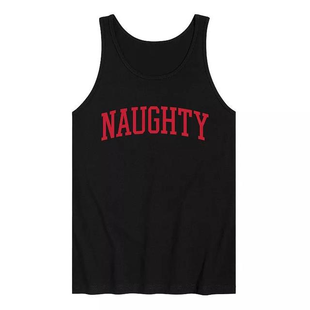 Mens Naughty Tank Black Product Image