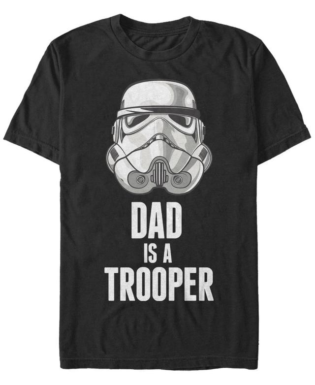 Mens Star Wars Stormtrooper Dad Is A Trooper Graphic Tee Product Image