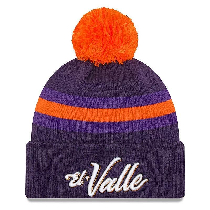 Mens New Era  Purple Phoenix Suns 2023/24 City Edition Cuffed Pom Knit Hat Product Image