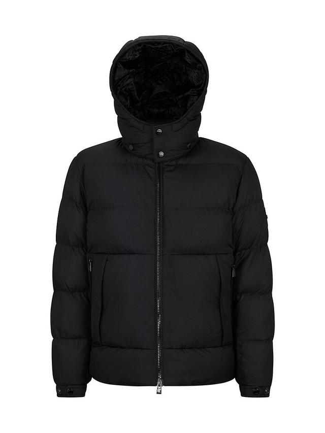 Mens Hooded Jacket In Padded Water-Repellent Fabric Product Image