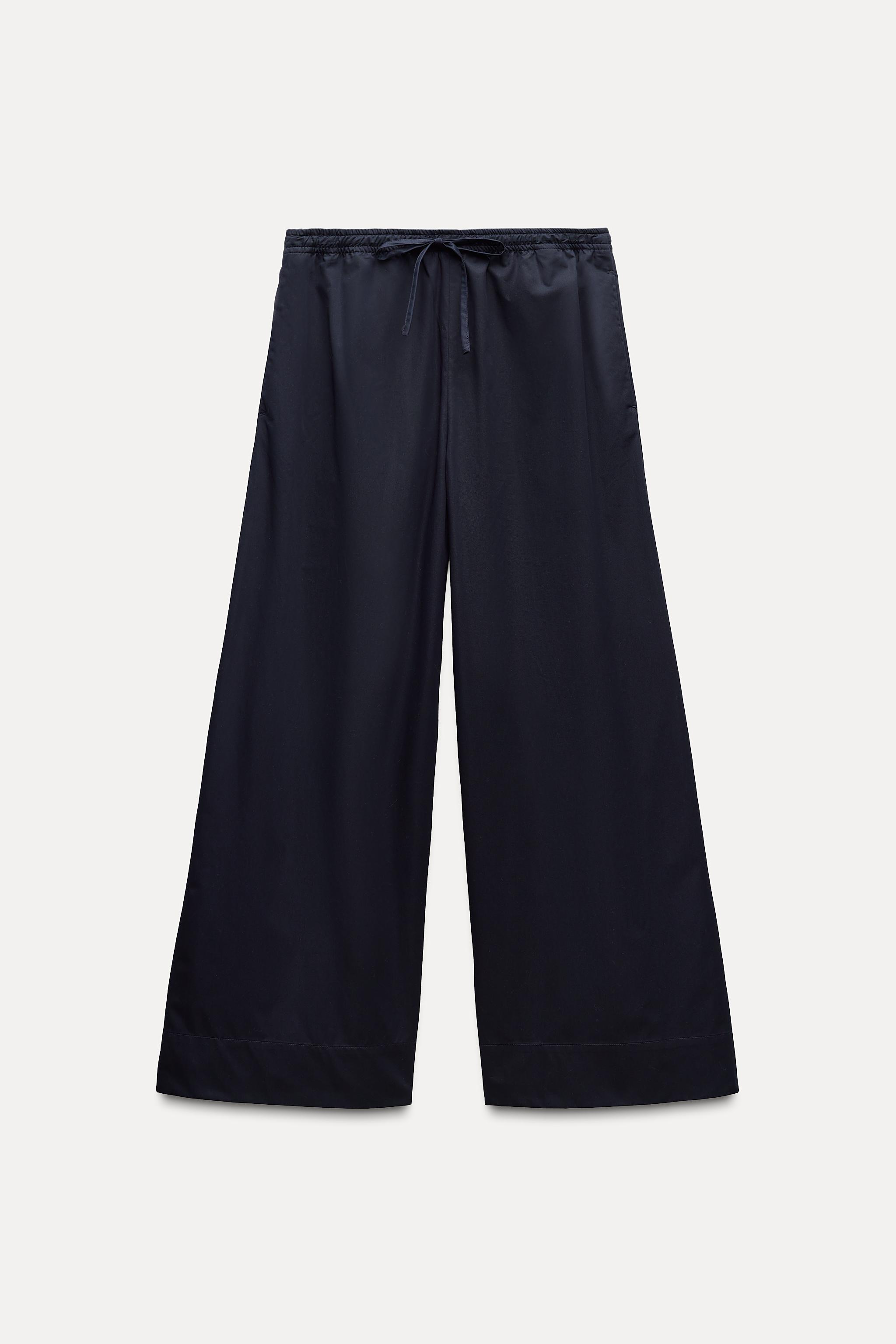 WIDE LEG PAJAMA PANTS ZW COLLECTION Product Image