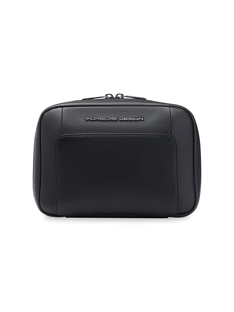 Mens Roadster Leather Washbag Product Image