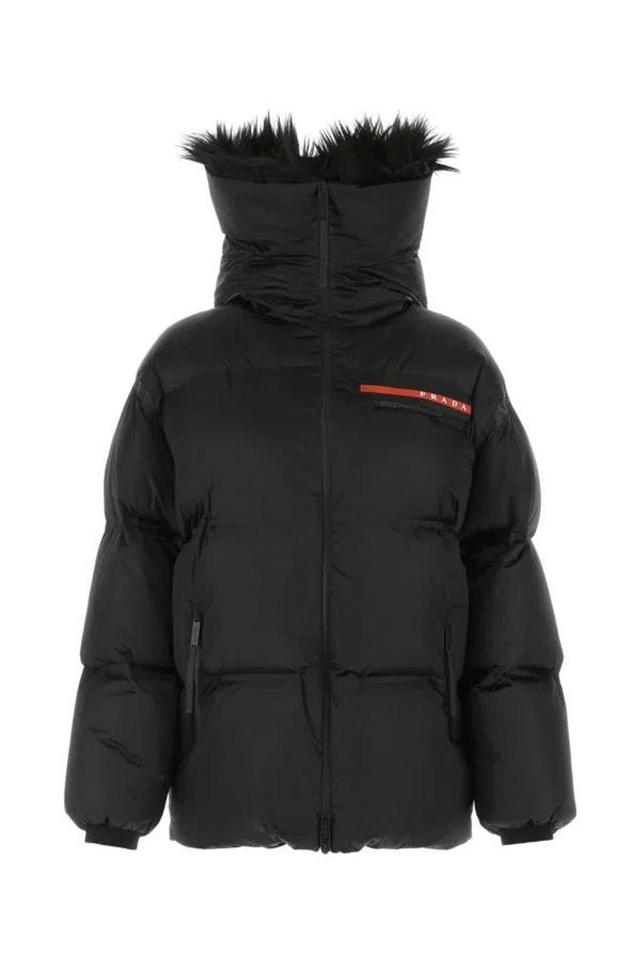 Woman Black Nylon Down Jacket Product Image