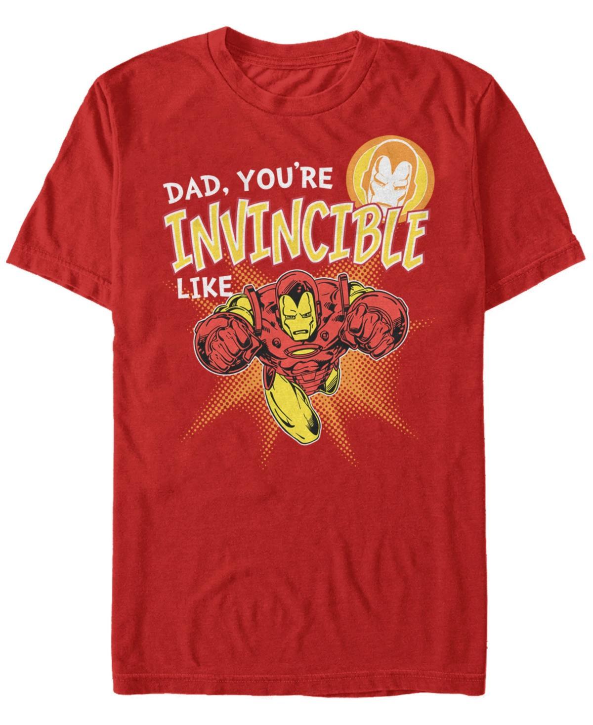 Mens Marvel Iron Man Invincible Like Dad Tee Product Image