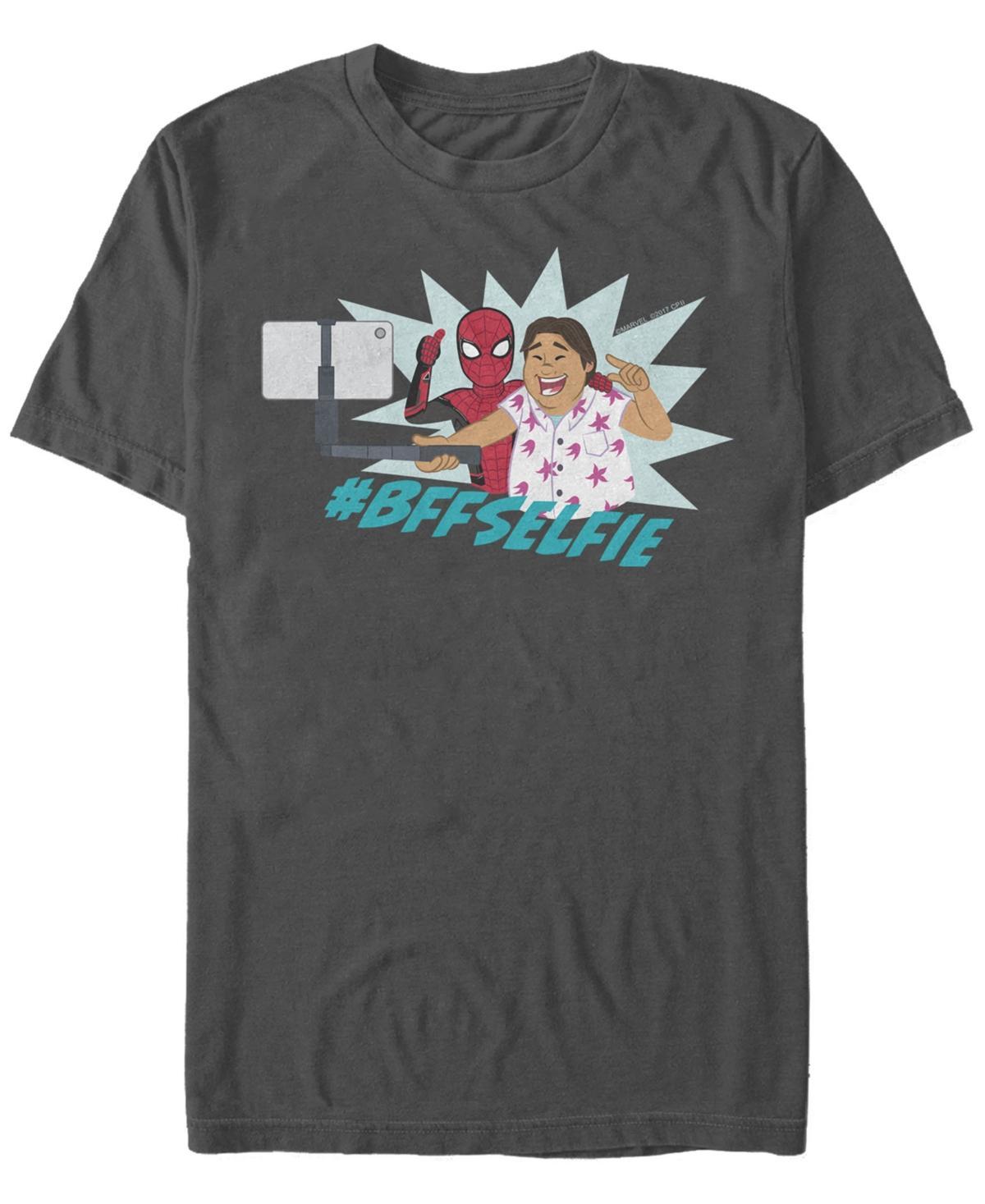 Mens Marvel Spider-Man Far From Home #BFFSelfie Portrait Graphic Tee Grey Product Image