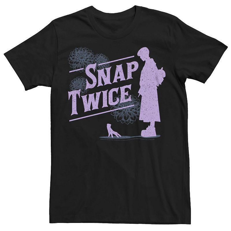 Mens Wednesday Snap Twice Purple Silhouette Tee Product Image