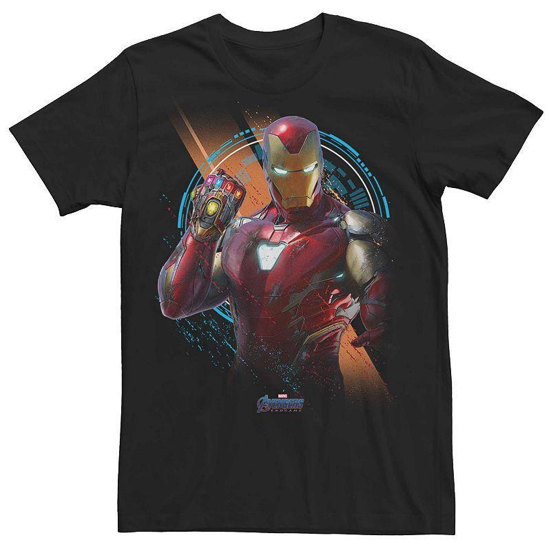 Mens Marvel Avengers: Endgame Iron Man Gauntlet Pose Tee Product Image