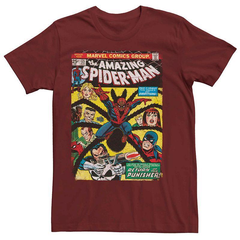 Fifth Sun Mens Spidey Cover Short Sleeve Crew T-shirt Product Image